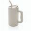 Cube Becher aus RCS recyceltem Stahl 800ml (beige) (Art.-Nr. CA508836)