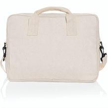 Laluka AWARE 15.4" Laptop-Tasche aus recycelter Baumwolle (off white) (Art.-Nr. CA516424)