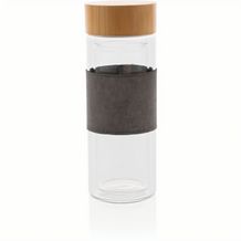 Impact doppelwandige Borosilikatglas-Flasche (transparent) (Art.-Nr. CA532317)