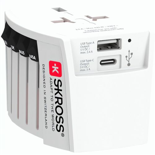 SKROSS MUV USB ( 1 USB-C 1 USB-A) (Art.-Nr. CA578422) - Die beiden USB-Anschlüsse (USB & USB...