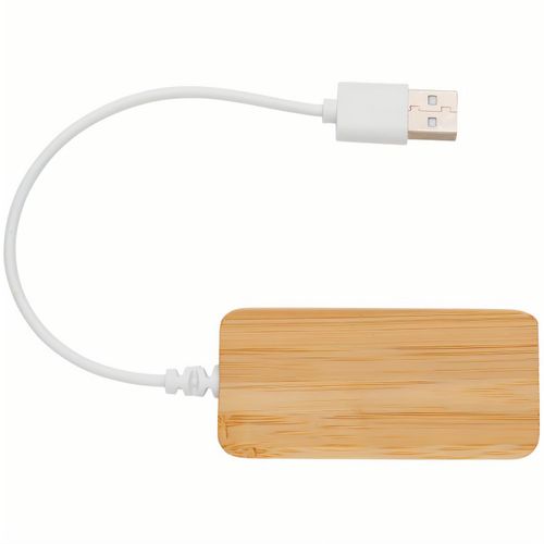 Bambus-Hub mit Type-C (Art.-Nr. CA607509) - Dieser Bambus USB 2.0 Hub hat 2 USB...