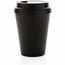 Wiederverwendbarer doppelwandiger Kaffeebecher 300ml (Schwarz) (Art.-Nr. CA623404)