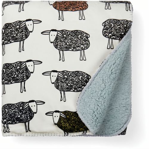 VINGA Sheep Decke aus GRS recyceltem PET (Art.-Nr. CA646075) - Weiche und flauschige Decke aus hochwert...
