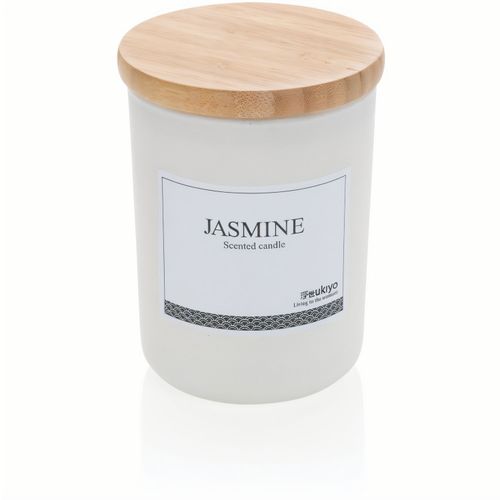Ukiyo Deluxe parfümierte Kerze mit Bambusdeckel (Art.-Nr. CA653161) - Schaffen Sie Wärme und Gemütlichke...