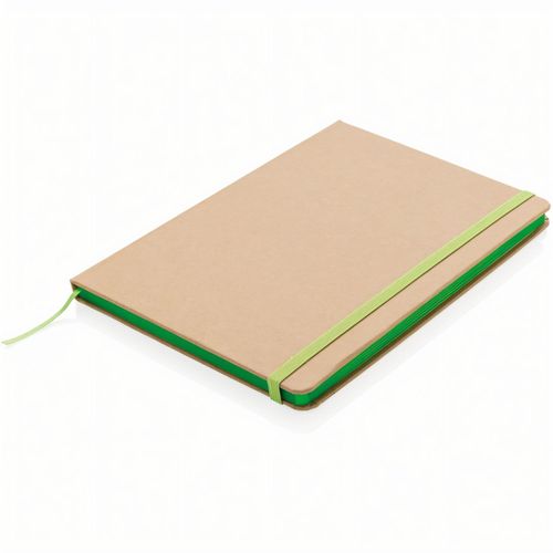 Kraft A5 Notizbuch (Art.-Nr. CA661229) - Notizbuch mit recyceltem Papier ( 72...