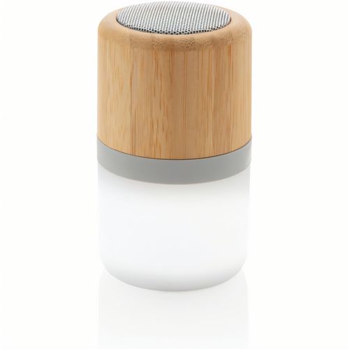 3W farbwechselnder Lautsprecher aus Bambus (Art.-Nr. CA664515) - Dieser 3W Lautsprecher aus Bambus mit...