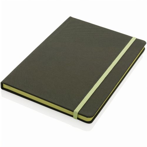 GRS-zertifiziertes rPET-A5-Notizbuch (Art.-Nr. CA670037) - Bringen Sie in diesem schönen Notizbuch...