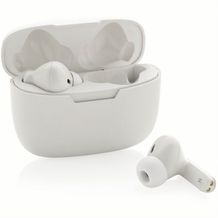 Liberty Pro TWS-Ohrhörer aus recyceltem RCS-ABS (weiß) (Art.-Nr. CA713565)