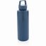 Wasserflasche mit Henkel aus RCS rPP (blau) (Art.-Nr. CA714459)