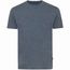Iqoniq Manuel ungefärbtes T-Shirt aus recycelter Baumwolle (heather navy) (Art.-Nr. CA730498)