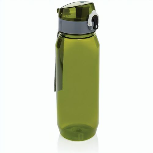 Yide verschließbare Wasserflasche aus RCS rec. PET, 800ml (Art.-Nr. CA745720) - Diese RCS RPET Wasserflasche ist auslauf...