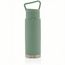 Auslaufsichere Vakuum-Flasche mit Tragegriff (grün) (Art.-Nr. CA750143)