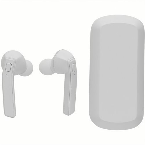 Free Flow TWS Ohrhörer in Ladebox (Art.-Nr. CA757413) - Die Ohrhörer mit einer 35mAh Batteri...