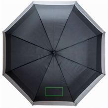 Swiss Peak 23'' zu 27'' erweiterbarer Regenschirm (schwarz. grau) (Art.-Nr. CA762330)