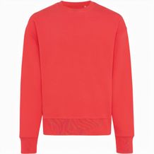 Iqoniq Kruger Relax-Rundhals-Sweater aus recycelt. Baumwolle (luscious red) (Art.-Nr. CA769171)