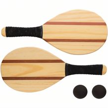 Frescobol Tennis-Set aus Holz (Braun) (Art.-Nr. CA785403)