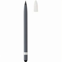 Tintenloser Stift aus Aluminium mit Radiergummi (Grau) (Art.-Nr. CA794161)