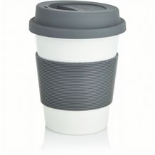 ECO PLA Kaffeebecher (grau, weiß) (Art.-Nr. CA832641)