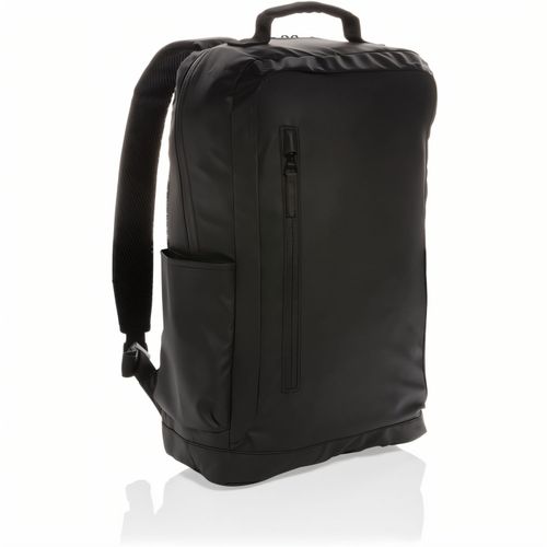 Fashion schwarzer 15.6" Laptop-Rucksack, PVC-frei (Art.-Nr. CA837832) - Einfach stylisch ist dieser ganz in...