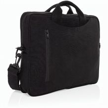 Laluka AWARE 15.4" Laptop-Tasche aus recycelter Baumwolle (Schwarz) (Art.-Nr. CA838783)