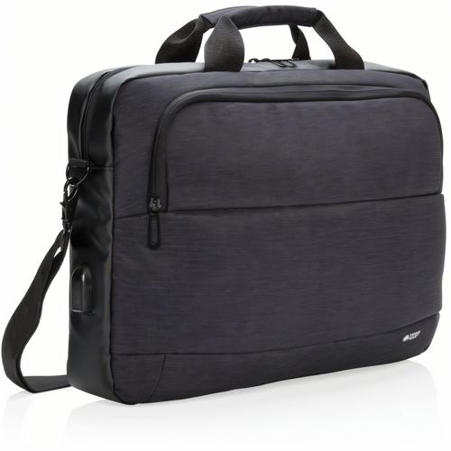 15 Laptop-Tasche (Art.-Nr. CA843294) - Modische Two-Tone Polyester Tasche...