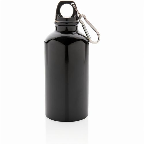 Aluminium Sportflasche mit Karabiner (Art.-Nr. CA847419) - Diese 400ml-Aluminiumflasche ist der...