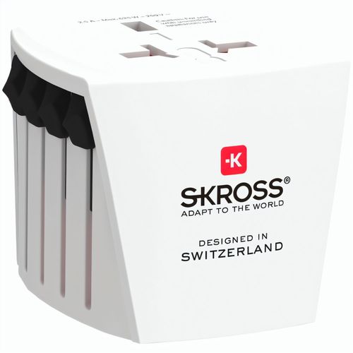 SKROSS World Travel Adapter MUV Micro (Art.-Nr. CA853889) - Perfekt geeignet für alle nicht geerdet...