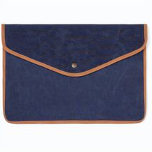 VINGA Bosler 16" Laptop-Tasche aus GRS recyceltem Canvas (navy blau) (Art.-Nr. CA856120)