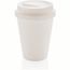 Wiederverwendbarer doppelwandiger Kaffeebecher 300ml (weiß) (Art.-Nr. CA863103)