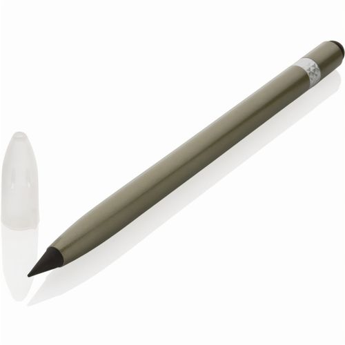 Tintenloser Stift aus Aluminium mit Radiergummi (Art.-Nr. CA888457) - Dieser tintenlose Stift mit Radiergummi...