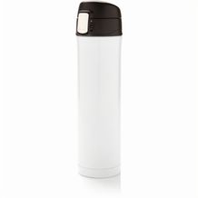Easy Lock Vakuum-Flasche aus RCS recyceltem Stahl (weiß) (Art.-Nr. CA891662)