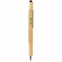 5-in-1 Bambus Tool-Stift (Braun) (Art.-Nr. CA894116)