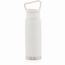 Auslaufsichere Vakuum-Flasche mit Tragegriff (weiß) (Art.-Nr. CA908849)