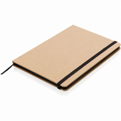 Kraft A5 Notizbuch (Art.-Nr. CA947811) - Notizbuch mit recyceltem Papier ( 72...