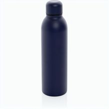 RCS recycelte Stainless Steel Vakuumflasche (navy blau) (Art.-Nr. CA951387)