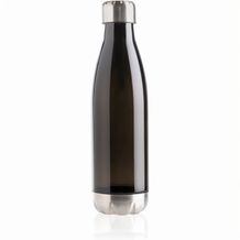 Auslaufsichere Trinkflasche mit Stainless-Steel-Deckel (Schwarz) (Art.-Nr. CA970356)