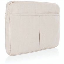 Laluka AWARE 15,6" Laptoptasche aus recycelter Baumwolle (off white) (Art.-Nr. CA976027)