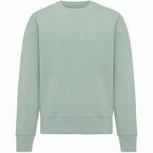 Iqoniq Kruger Relax-Rundhals-Sweater aus recycelt. Baumwolle (Iceberg green) (Art.-Nr. CA976247)