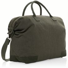 Kezar AWARE 500g/m² Wochenendtasche aus recyceltem Canvas (grün) (Art.-Nr. CA998052)