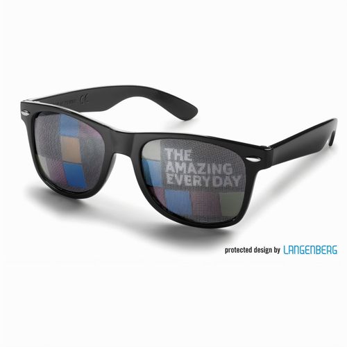 Sonnenbrille (Art.-Nr. CA400925) - Kunststoffgläser aus Acryl, schwarz...