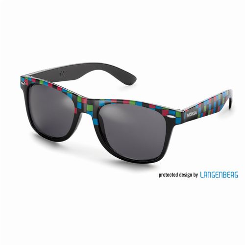 Sonnenbrille (Art.-Nr. CA460827) - Kunststoffgläser aus Acryl, schwarz...