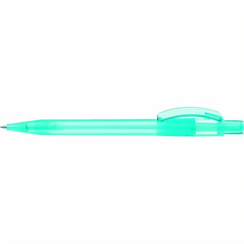 PIXEL frozen Druckkugelschreiber (Art.-Nr. CA011986) - Druckkugelschreiber mit gefrostetem...