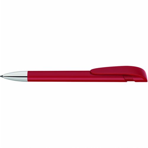 YES F SI Druckkugelschreiber (Art.-Nr. CA017372) - Druckkugelschreiber mit gedeckt mattem...