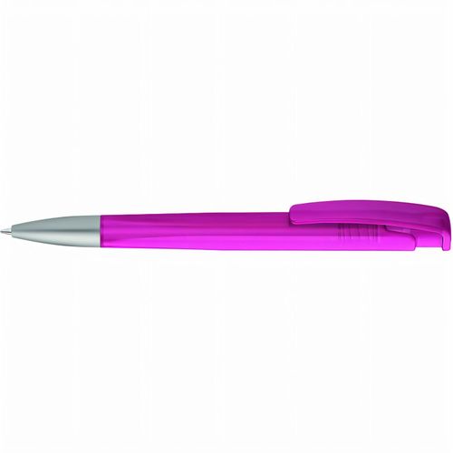 LINEO frozen SI Druckkugelschreiber (Art.-Nr. CA018414) - Druckkugelschreiber mit geometrisch...