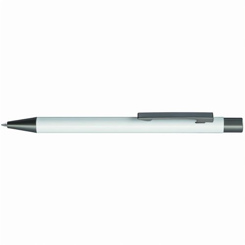 STRAIGHT Druckkugelschreiber (Art.-Nr. CA039003) - Metall-Druckkugelschreiber mit glänzend...