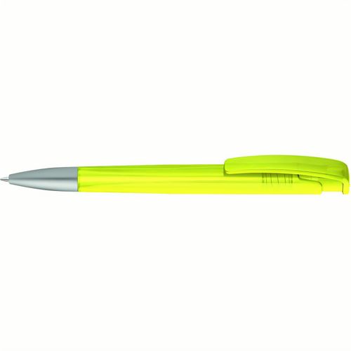 LINEO frozen SI Druckkugelschreiber (Art.-Nr. CA049281) - Druckkugelschreiber mit geometrisch...