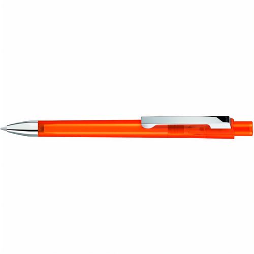 CHECK frozen M-SI Druckkugelschreiber (Art.-Nr. CA056788) - Druckkugelschreiber mit transparent...