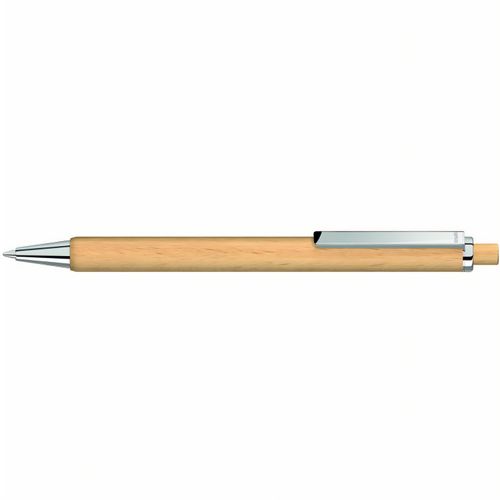 TREE Druckkugelschreiber (Art.-Nr. CA058400) - Holz-Druckkugelschreiber mit Holzdrücke...