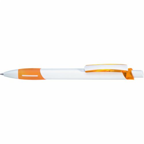 STRIPE Druckkugelschreiber (Art.-Nr. CA065702) - Druckkugelschreiber mit gedeckt weiße...