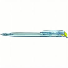 RECYCLED PET PEN transparent SG Druckkugelschreiber (gelb) (Art.-Nr. CA066550)